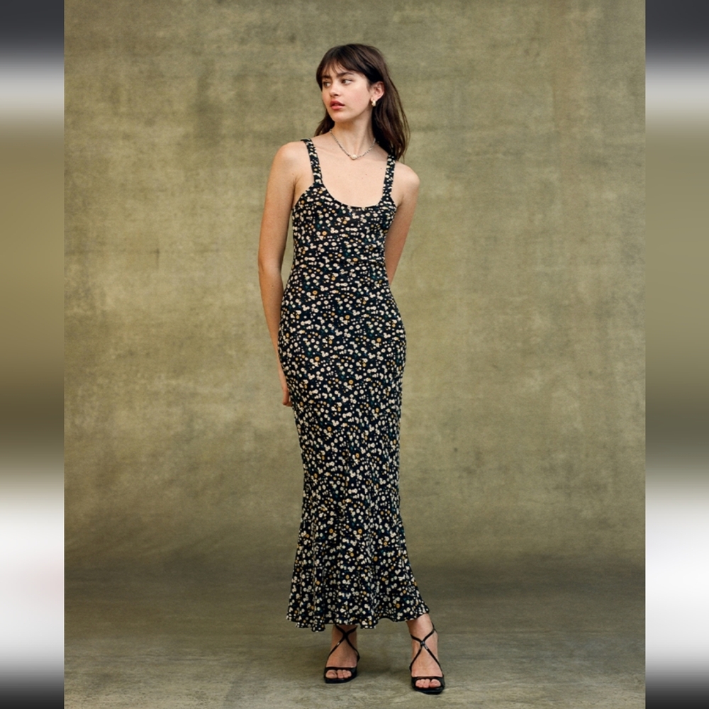Realisation Par Black Floral Maxi Dress